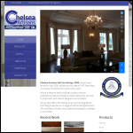 Screen shot of the Chelsea Artisans Soft Furnishings (2006) Ltd website.