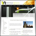 Screen shot of the Technique Network Services Ltd website.