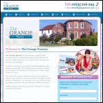 Screen shot of the The Grange Nursery website.