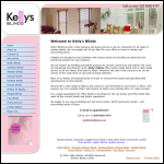 Screen shot of the Kellys Blinds website.