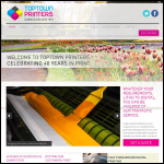 Screen shot of the Toptown Printers Ltd website.