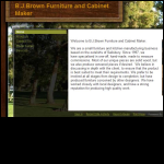 Screen shot of the Bj Brown Furniture website.