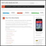 Screen shot of the Manchester Waste website.