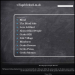 Screen shot of the Village Blinds website.