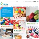 Screen shot of the Roha Uk Ltd website.