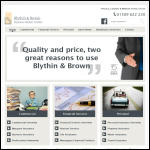 Screen shot of the Blythin & Brown Insurance Brokers Ltd website.