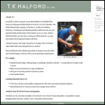 Screen shot of the Tk Halford website.