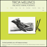 Screen shot of the Tricia Wellings website.