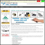 Screen shot of the InterParts website.