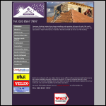 Screen shot of the Firminger Roofing website.