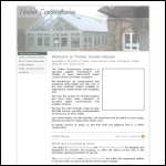 Screen shot of the The Timber Conservatory Company website.