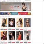 Screen shot of the My Secret Boutique website.