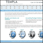 Screen shot of the Templa Computer Systems Ltd website.