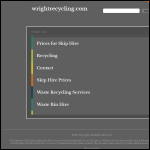 Screen shot of the Wright Recycling website.
