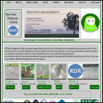 Screen shot of the RDR Pest Management website.