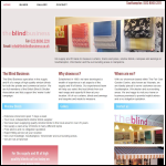 Screen shot of the The Blind Business website.