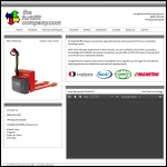 Screen shot of the The Fork Lift Company.com website.