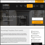 Screen shot of the The Living Room Fireplaces website.