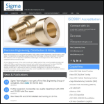 Screen shot of the Sigma Technologies Ltd website.