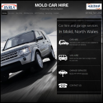 Screen shot of the Mold Car Hire website.