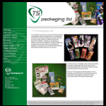 Screen shot of the Ts Packaging Ltd website.