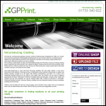 Screen shot of the Gp Print (Peterborough) website.