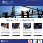 Screen shot of the Allied Training Services website.