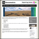 Screen shot of the Xenometric Ltd website.