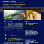 Screen shot of the Taylors Locksmiths website.