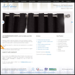 Screen shot of the Just Fabrics website.