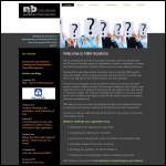 Screen shot of the Nba Solutions Business Psychology website.