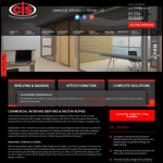 Screen shot of the Commercial Interiors & Storage Ltd website.