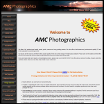 Screen shot of the Amc Photographics website.
