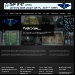 Screen shot of the Awm Glass Design website.