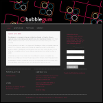 Screen shot of the Bubblegum website.