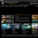 Screen shot of the Title Graphics website.