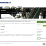 Screen shot of the Commands website.