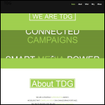 Screen shot of the Tdg Creative Solutions Ltd website.