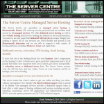 Screen shot of the The Server Centre website.
