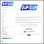 Screen shot of the Zipzap website.