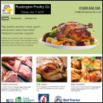 Screen shot of the Ruskington Poultry Co. website.