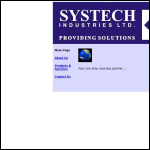 Screen shot of the Systech Industries Ltd website.