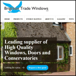 Screen shot of the Brighton Trade Windows Ltd website.
