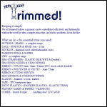 Screen shot of the Trimmed Ltd website.