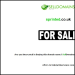 Screen shot of the Sprinted Ltd website.