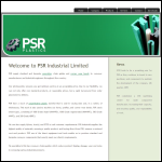 Screen shot of the P S R Industrial Ltd website.