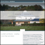 Screen shot of the Thomas Robinson Architects website.