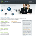 Screen shot of the NAPT Software website.