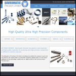 Screen shot of the Davromatic Precision Ltd website.