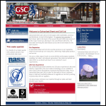 Screen shot of the Galvanised Sheet & Coil Ltd website.